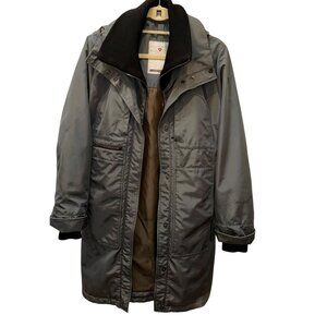 Postcard gray 3/4 apres ski jacket hood knit cuffs 10 Luxury Sportswear